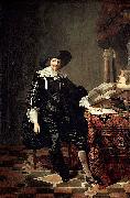 Thomas De Keyser Portret of a man oil on canvas